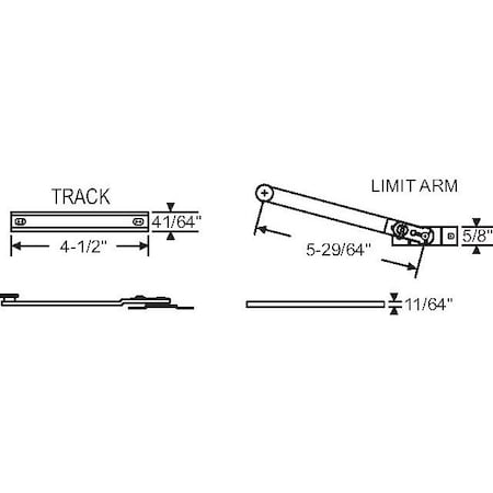Strybuc Arm and Track Assembly 39-482